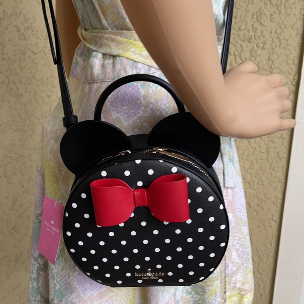 Kate Spade: disney x kate spade new york minnie mouse crossbody bag - Picture 14 of 16